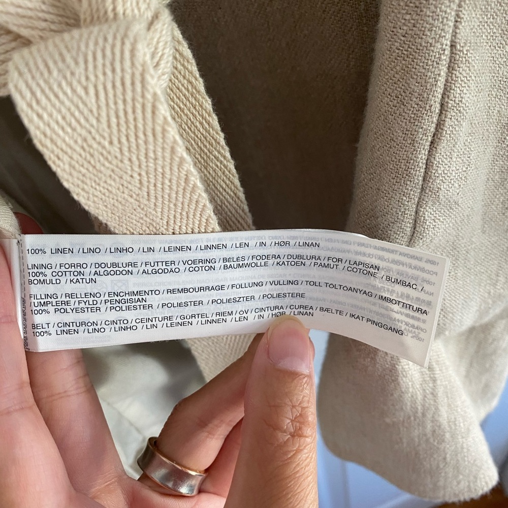 Mango Linen blazer medium - Picture 4 of 5